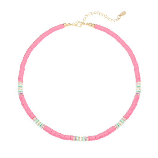 Surf ketting roze